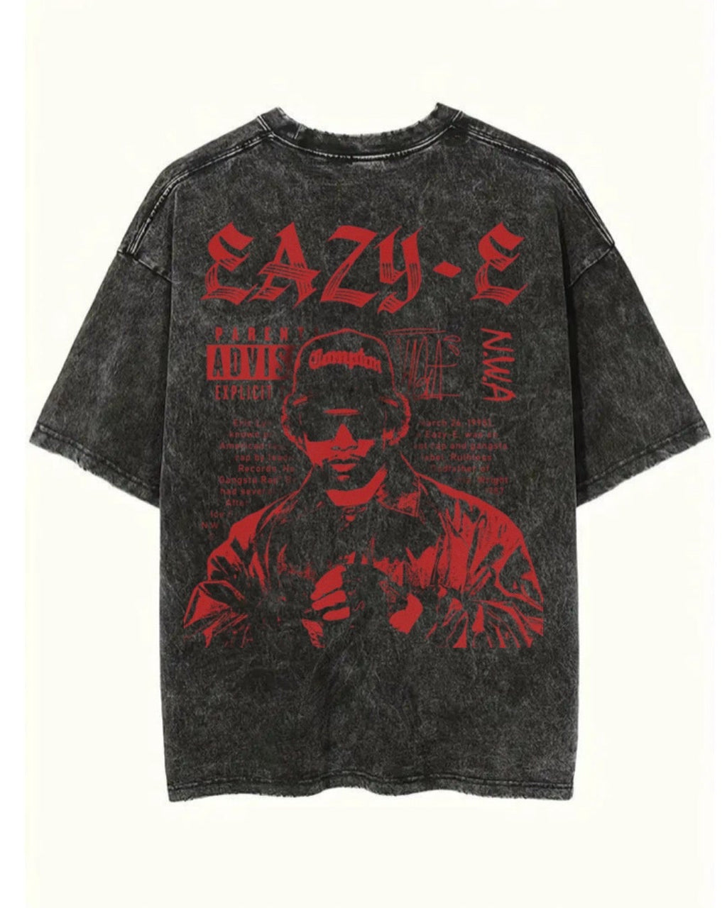 The cure acidwash oversize Tshirt