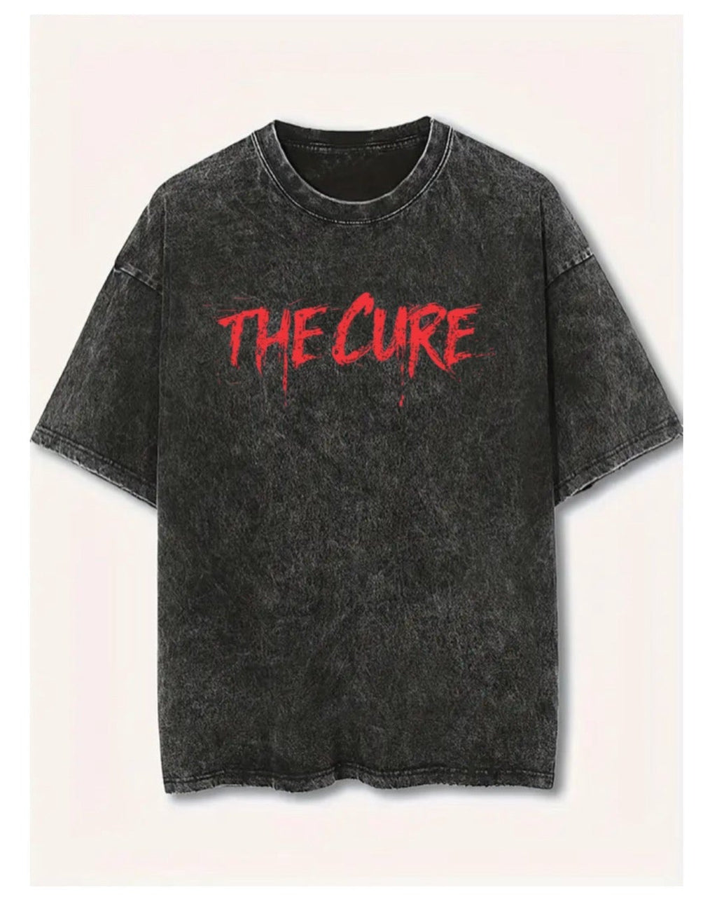 The cure acidwash oversize Tshirt