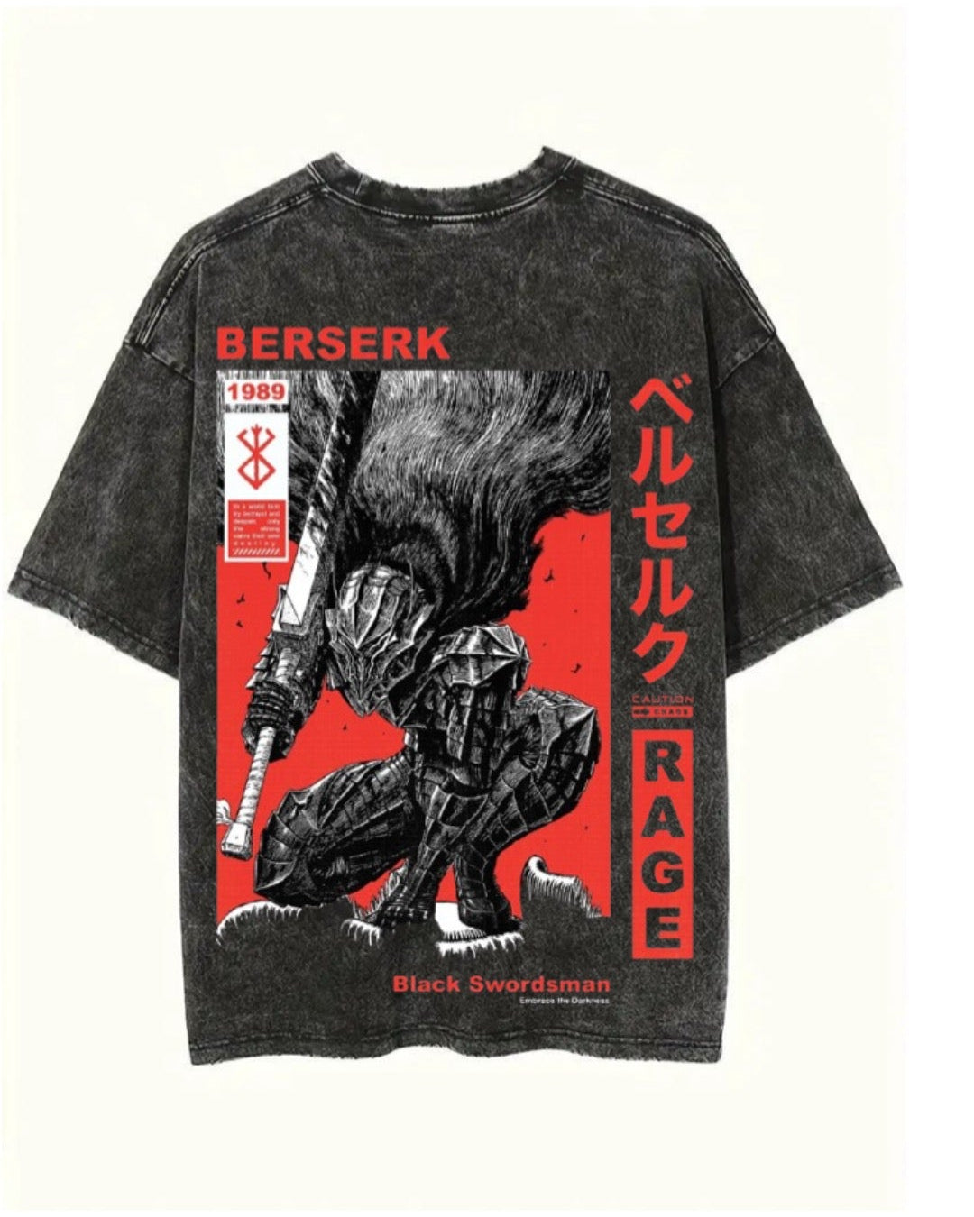 RAGE acid wash oversize Tshirt