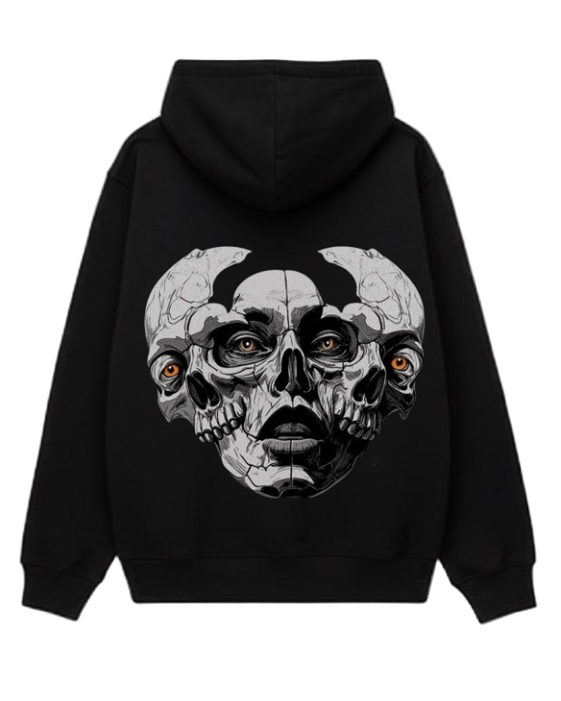 THREE  FACES  HOODIE
